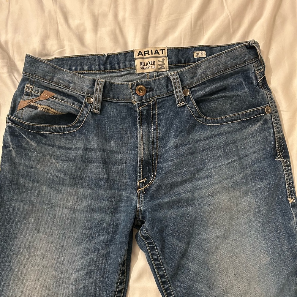 Ariat Men's Denim Relaxed Straight leg Jeans 34